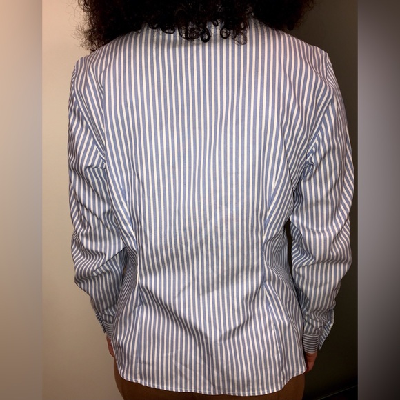 Blue Striped Button-Up Shirt - Picture 3 of 5